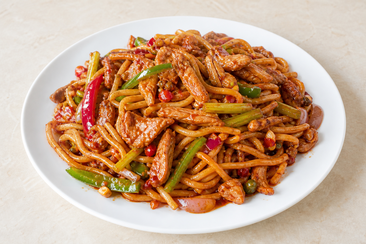 Xinjiang spicy rice noodles P01 — China dish