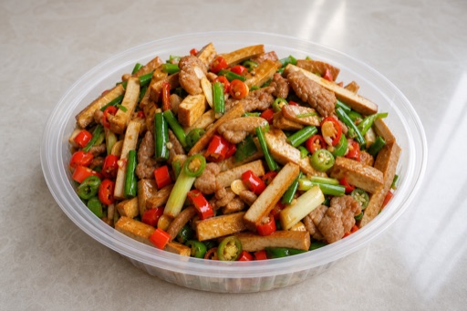 Youxian dried tofu stir fry P07 — China dish