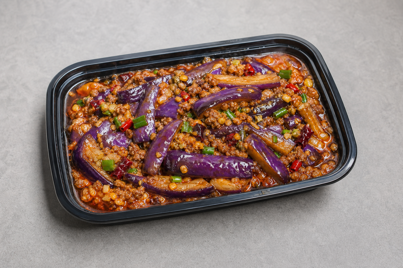 Photorealistic Yu-shiang eggplant P06 food image by VDAMO