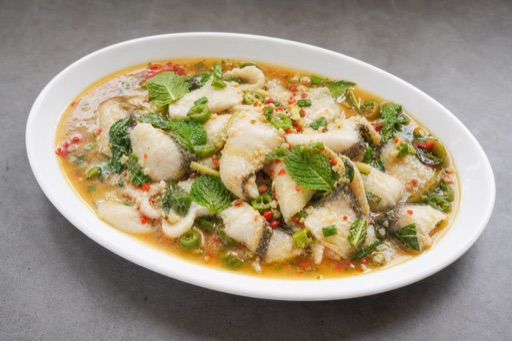 Photorealistic Yunnan mint fish P03 food image by VDAMO