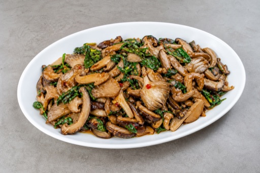 Yunnan mint mushrooms P03 — China dish