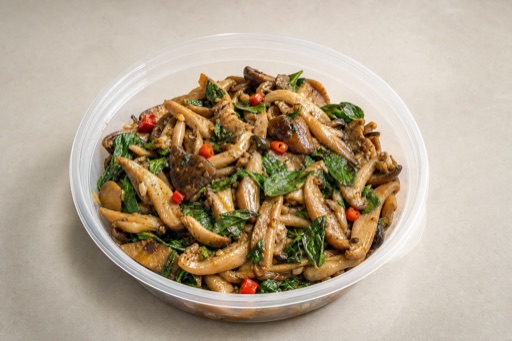 Yunnan mint mushrooms P07 — China dish