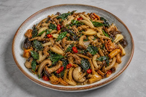 Yunnan mint mushrooms P10 — China dish