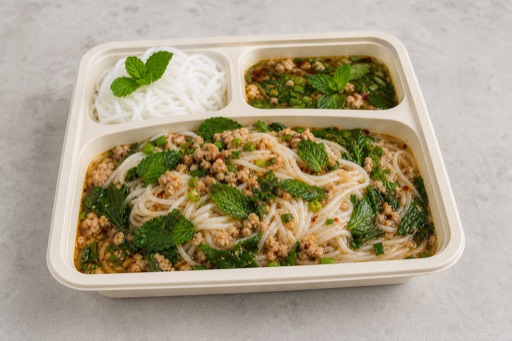 Yunnan mint rice noodles P08 — China dish