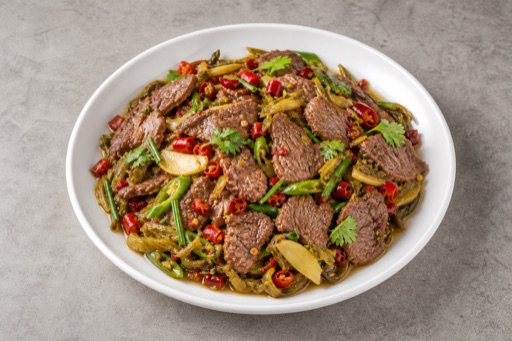 Yunnan sour spicy beef P09 — China dish