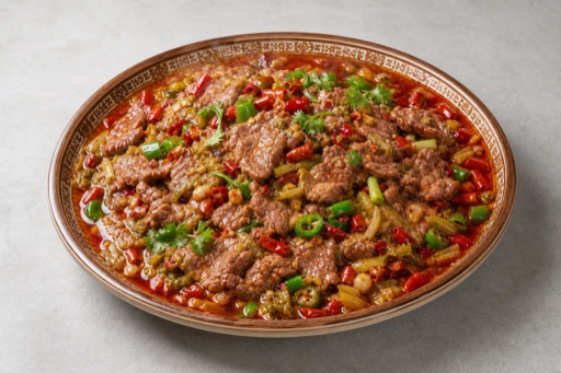 Yunnan sour spicy beef P10 — China dish