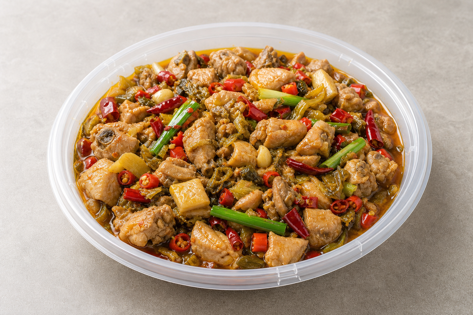 Yunnan sour spicy chicken P07 — China dish