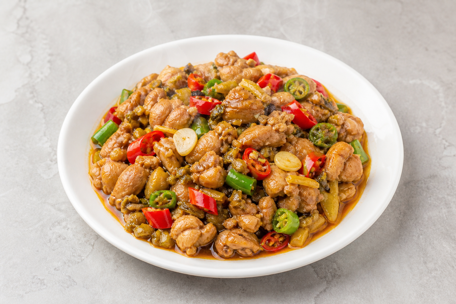 Yunnan sour spicy chicken P09 — China dish
