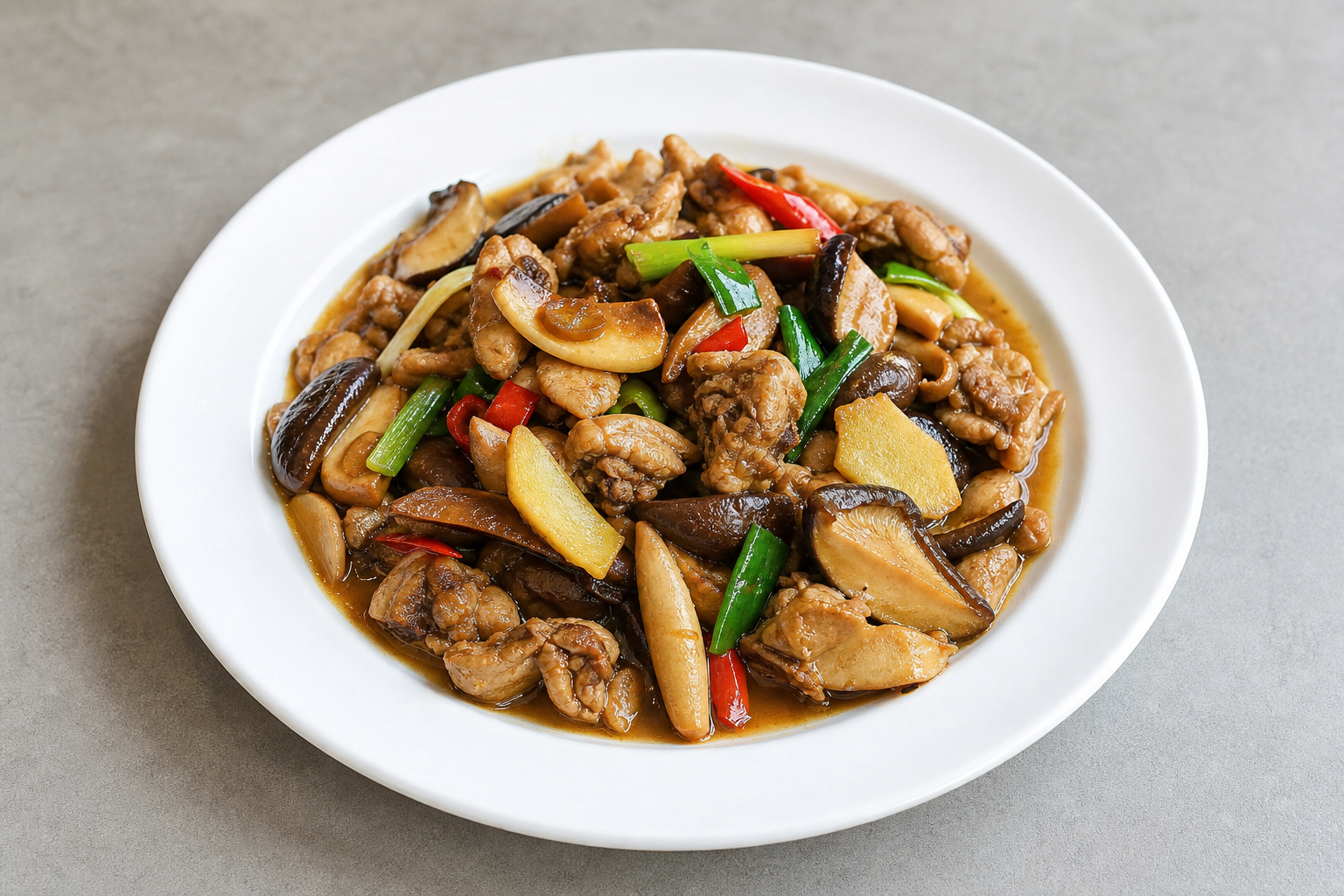 Yunnan wild mushroom chicken P01 — China dish