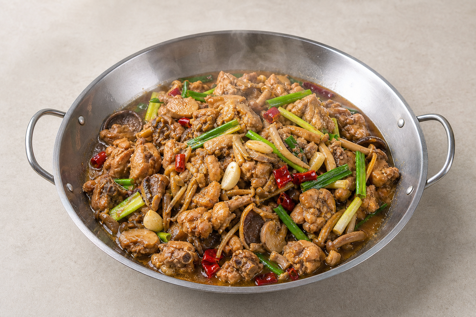 Yunnan wild mushroom chicken P05 — China dish