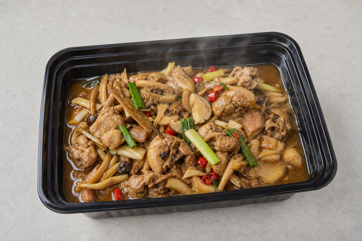 Yunnan wild mushroom chicken P06 — China dish