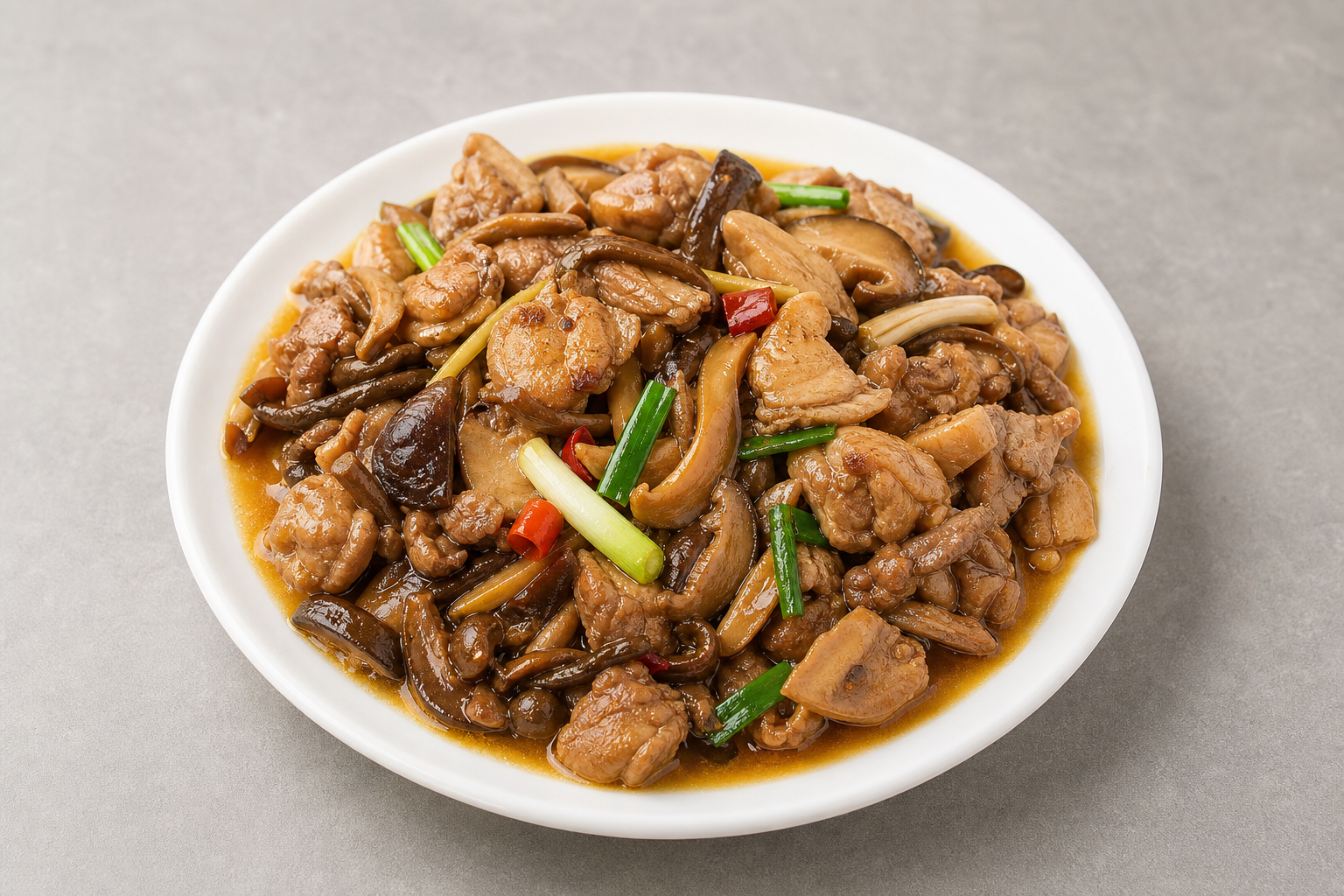 Yunnan wild mushroom chicken P09 — China dish