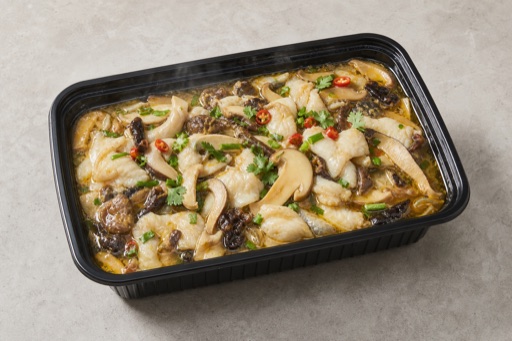 Yunnan wild mushroom fish P06 — China dish