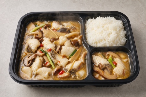 Yunnan wild mushroom fish P08 — China dish