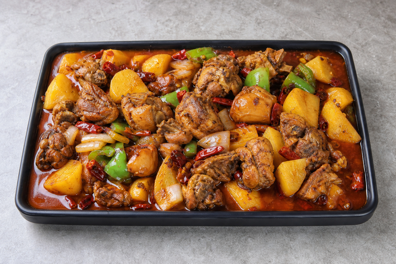Signature Northwest Chinese Xinjiang big plate chicken — China dish