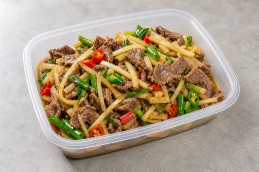 beef stir fry with sour bamboo shoots P07 — China dish