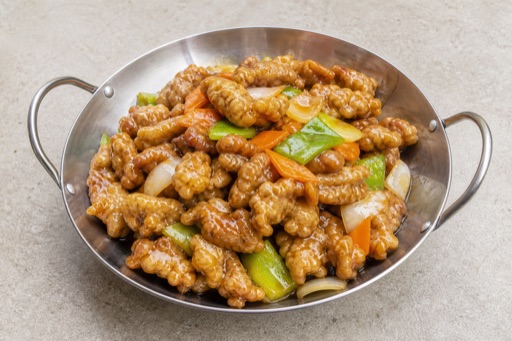 Photorealistic Northeast crispy pork bites P05 food image by VDAMO