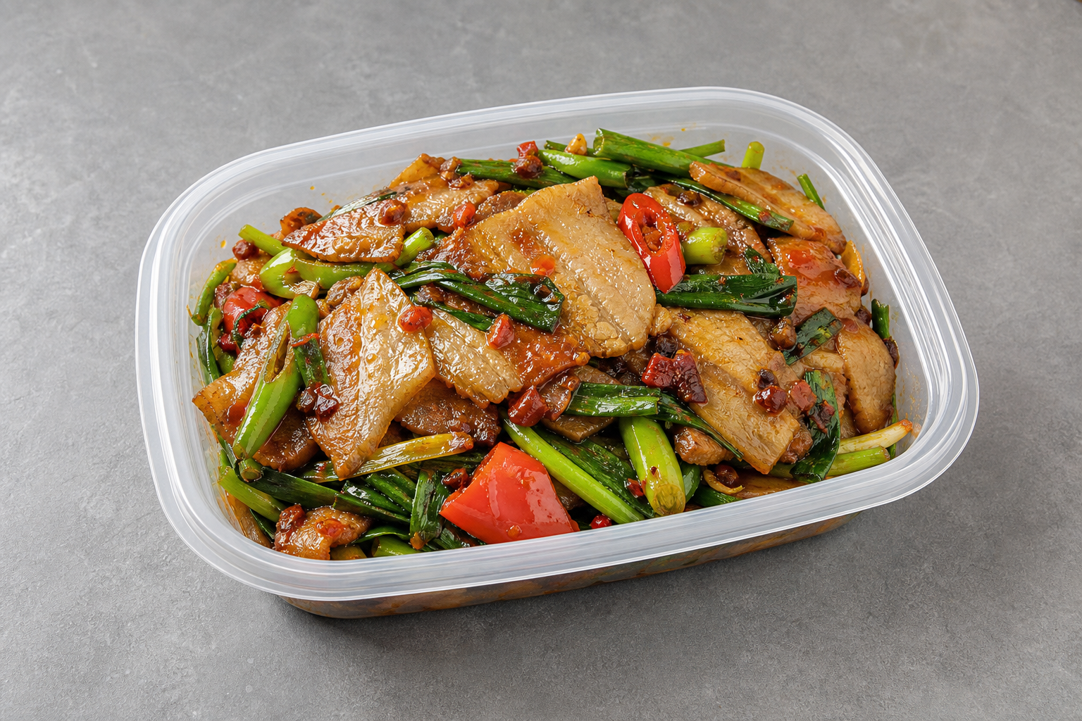 Twice cooked pork P07 — China dish