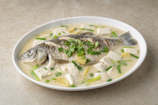 Sup ikan karper krusia dengan tahu P03 — Tiongkok hidangan
