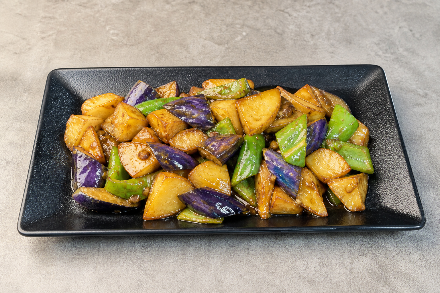 Signature Northeast Chinese three vegetable stir fry — China dish