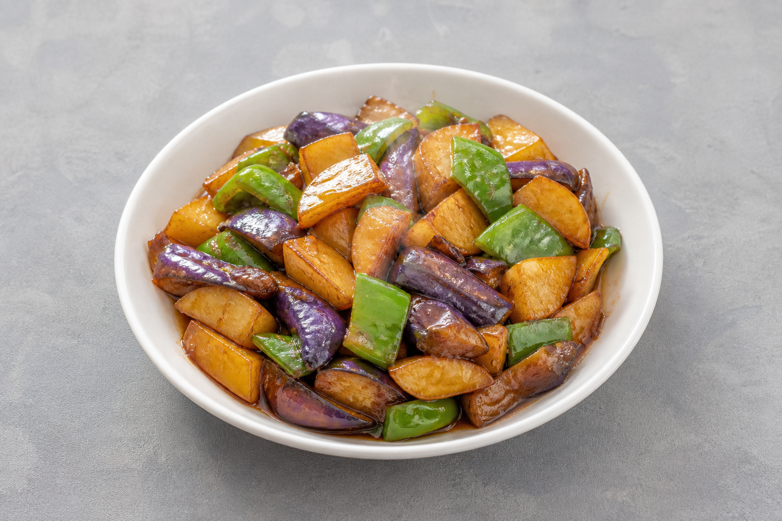 Signature Northeast Chinese three vegetable stir fry — China dish