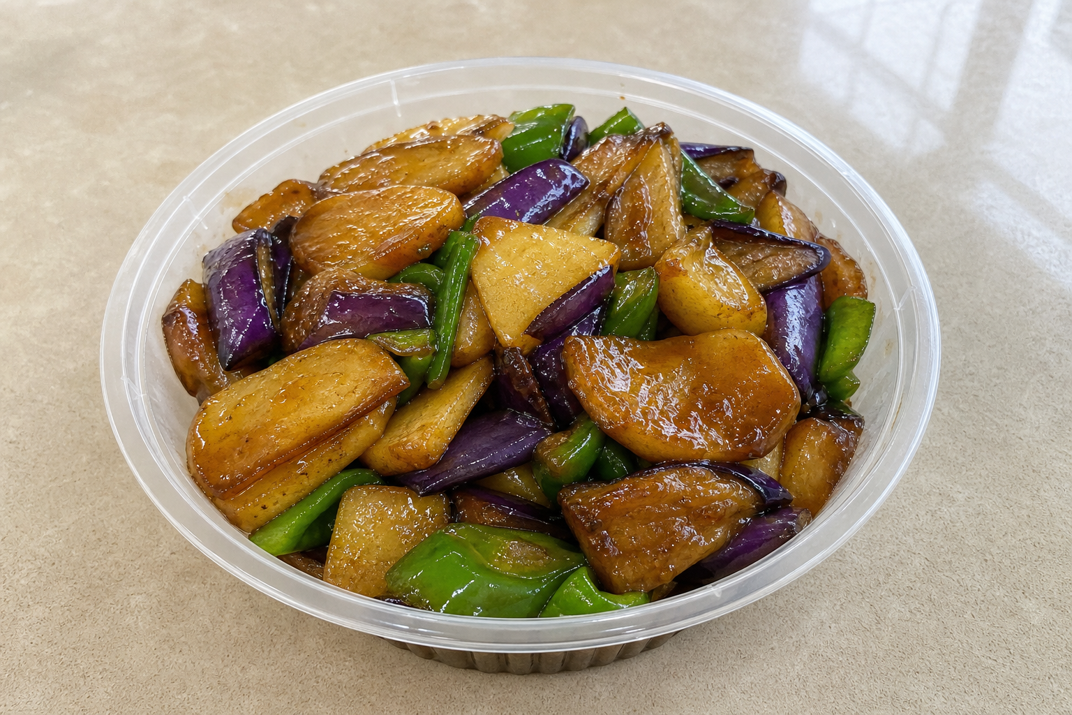 Signature Northeast Chinese three vegetable stir fry — China dish