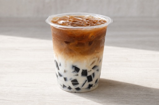 grass jelly coconut latte P02 — จีน อาหาร
