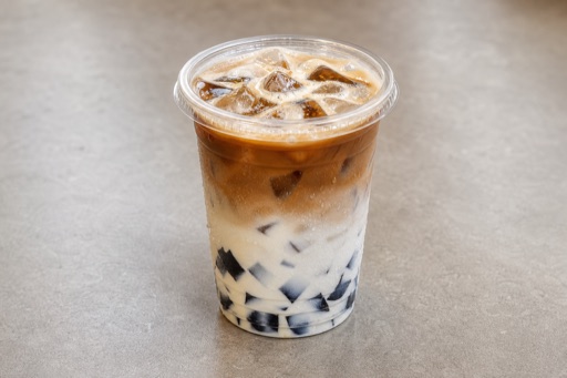 grass jelly coconut latte P04 — จีน อาหาร