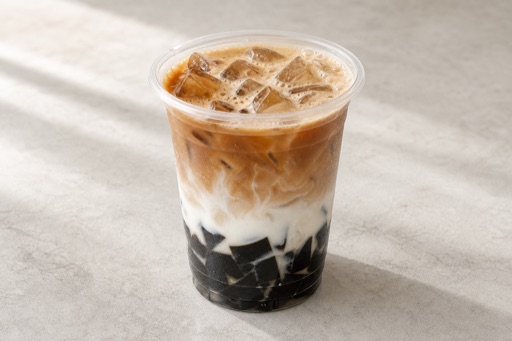 grass jelly coconut latte P06 — จีน อาหาร