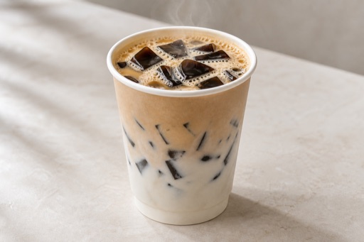 grass jelly coconut latte P09 — จีน อาหาร