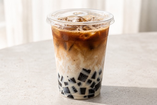 grass jelly coconut latte P10 — จีน อาหาร