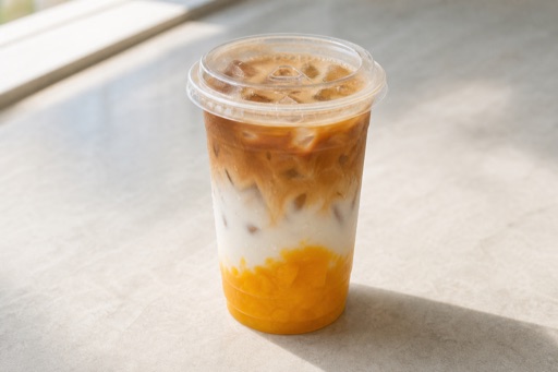 mango coconut latte P07 — จีน อาหาร