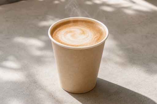 Photorealistic oat milk cafe latte P09 food image by VDAMO