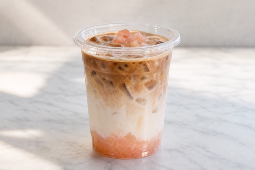 蜜桃拿铁咖啡 P05 — 中国 菜品