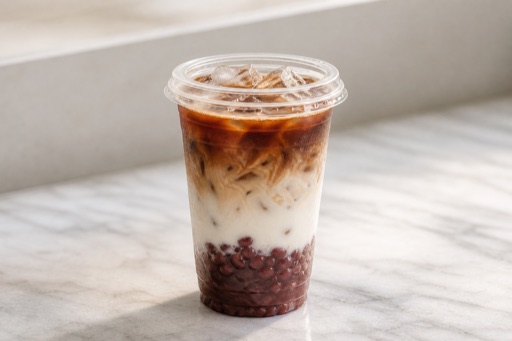 red bean cafe latte P07 — จีน อาหาร