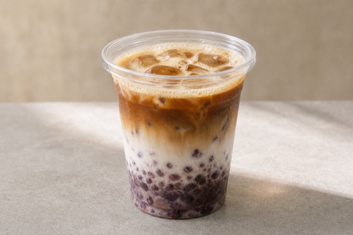 red bean cafe latte P10 — จีน อาหาร