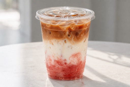 strawberry coconut latte P03 — จีน อาหาร