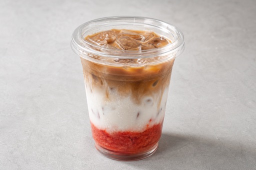 strawberry coconut latte P06 — จีน อาหาร