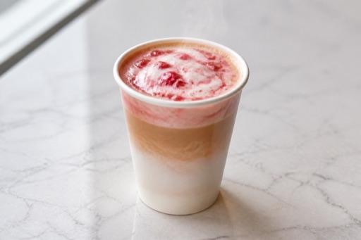 strawberry coconut latte P09 — จีน อาหาร