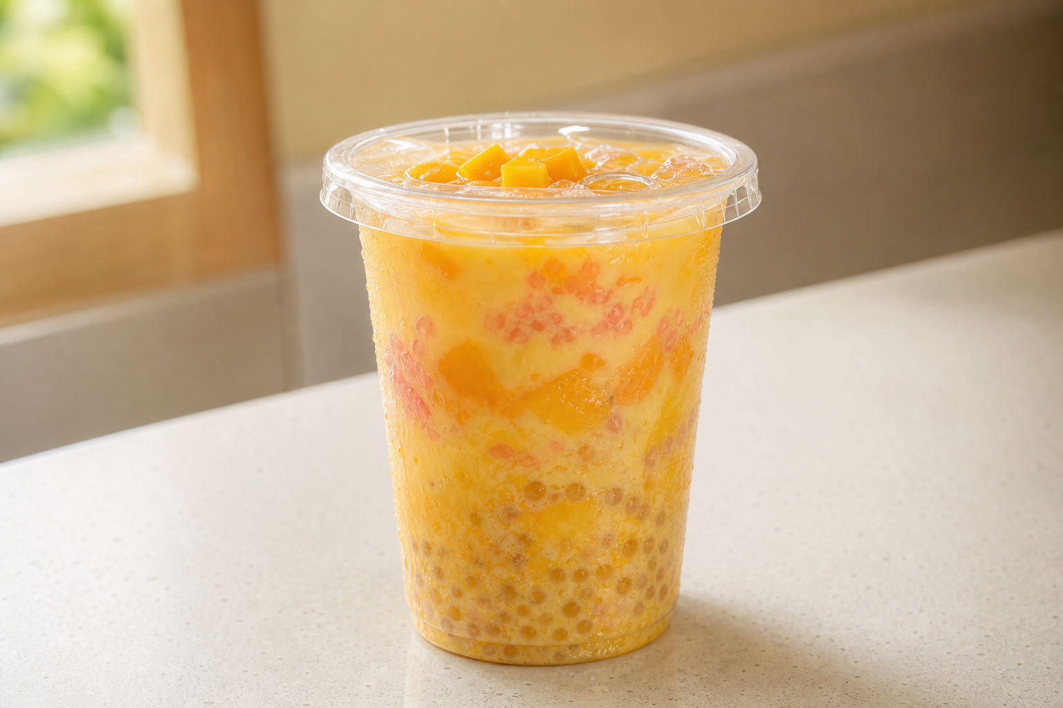 Photorealistic classic mango pomelo sago P04 food image by VDAMO