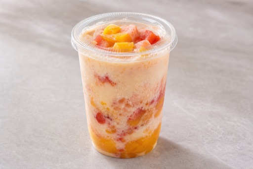 Photorealistic oat milk fruit smoothie P03 food image by VDAMO