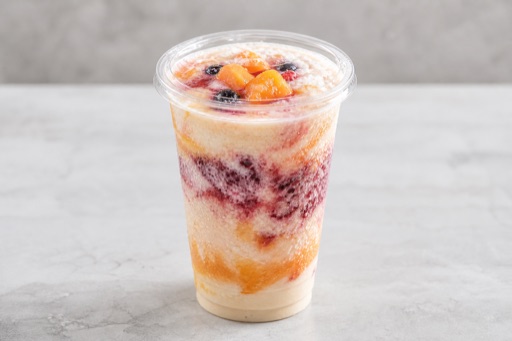 Photorealistic oat milk fruit smoothie P07 food image by VDAMO