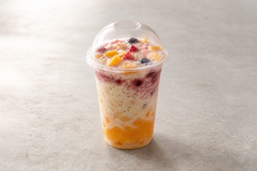 Photorealistic oat milk fruit smoothie P08 food image by VDAMO
