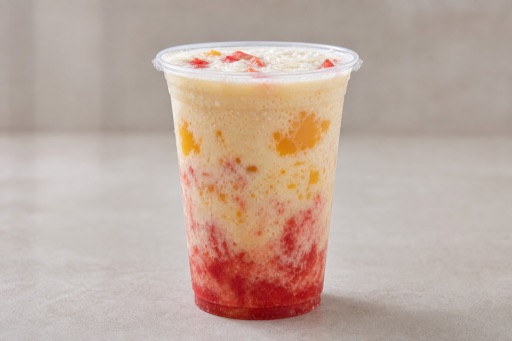 Photorealistic oat milk fruit smoothie P09 food image by VDAMO
