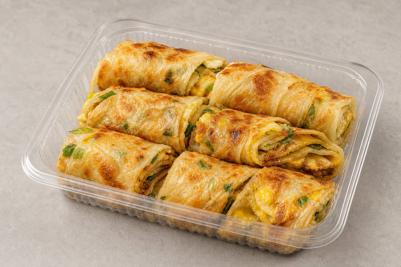 Photorealistic Scallion pancake roll P07 food image by VDAMO