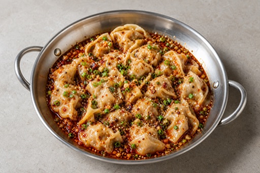 Photorealistic Sichuan wontons P05 food image by VDAMO