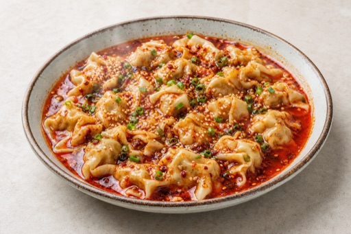 Photorealistic Sichuan wontons P10 food image by VDAMO