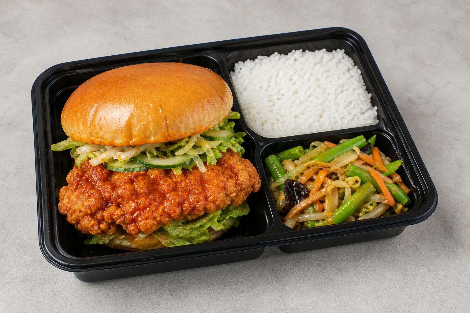 CN Spicy chicken sandwich fast-food P06 — China dish