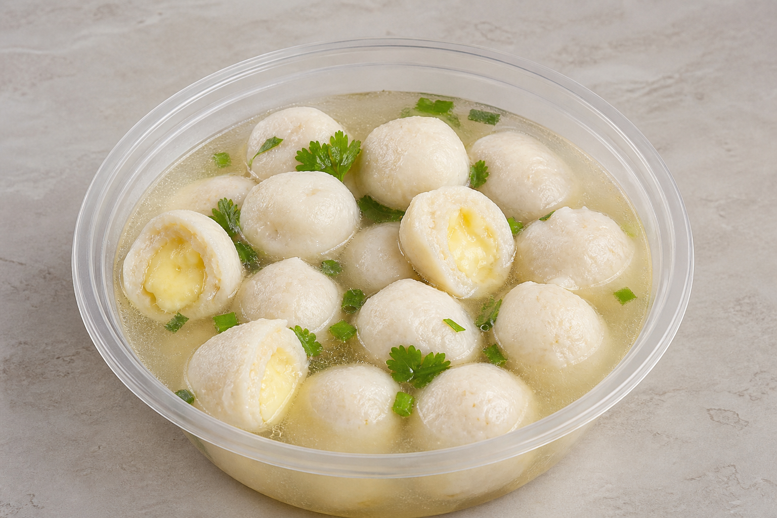 clear broth hot pot cheese fish balls add-on P07 — China ingredient