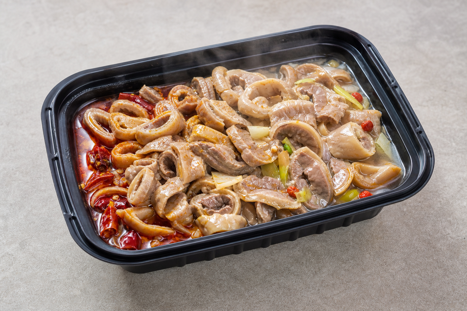 dual broth hot pot beef heart tube add-on P06 — China ingredient
